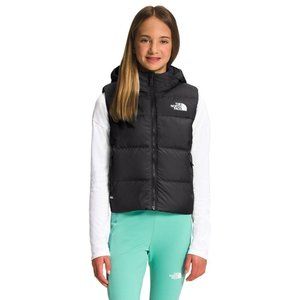 Girls Vest North Face Reversible North Down Hooded - Black